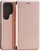 Dėklas Beline Book Magnetic do Samsung Galaxy S26 Ultra rožinė-auksinė