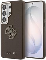 s26 ultra deklas - Guess PU 4G Resin Metal Logo dėklas skirtas Samsung Galaxy S26 Ultra rudos spalvos - 1 nuotrauka