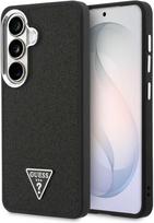 fiksuoto telefonas - Guess fiksuotas blizgučių trikampio formos „MagSafe“ dėklas, skirtas „Samsung Galaxy S26“, juodas - 1 nuotrauka