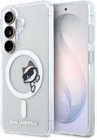 Karl Lagerfeld IML Choupette Peekaboo Logo Magnetic dėklas skirtas Apple iPhone Samsung Galaxy S26 skaidrus