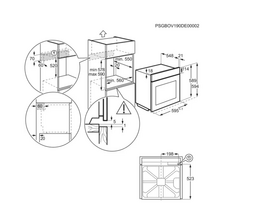 imontuojama orkaite electrolux 600 - Electrolux KOCBP39H - 3 nuotrauka