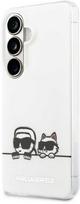 apple telefono dekliukai - Karl Lagerfeld IML K&CH Peekaboo Logo Magnetic dėklas skirtas Apple iPhone Samsung Galaxy S26+ baltos spalvos - 1 nuotrauka