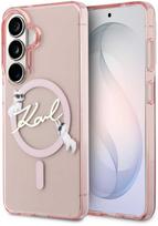 telefonai samsung rozinis - Karl Lagerfeld IML Choupette Karl Script Logo magnetinis dėklas iPhone Samsung Galaxy S26 rožinis - 1 nuotrauka