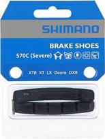 Stabdžių kaladėlių įdėklai Shimano S70C Y8A298030, kompozicinės medžiagos, juoda sp., 2 vnt.
