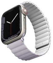 Uniq Revix dirželis Apple Watch 1/2/3/4/5/6/7/8/SE/SE2/Ultra 42/44/45/49mm, alyvinė-balta (Lilac-White)