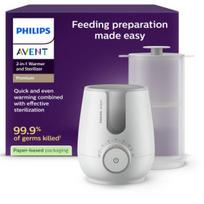 avent buteliukai - Philips Avent SCF359/00 Buteliukų šildytuvas ir sterilizatorius 2in1, Baltas (White) - 1 nuotrauka