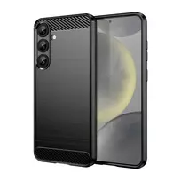s26 ultra deklas - Dėklas Hurtel Carbon Case for Samsung Galaxy S26 Ultra - Juodas - 1 nuotrauka