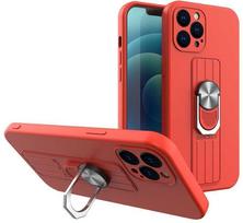 ring grip - Ring Case Silicone Xiaomi Redmi Note 11 / 11T 5G / Poco M4 Pro 5G raudonas - 1 nuotrauka