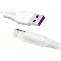 lightning to usb a cable - Dudao L2L USB to Lightning fasst charging data cable 5A 2m White - 1 nuotrauka