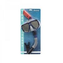 plaukimo kauke - Bestway nardymo rinkinys kaukė su šniūrais 24053, mėlyna/juoda/pilka (Blue/Black/Grey) - 2 nuotrauka