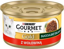 gourmet gold - Purina Gourmet Gold Sauce Delights Beef, 0.085 kg - 1 nuotrauka