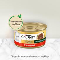 gourmet gold - Purina Gourmet Gold Sauce Delights Beef, 0.085 kg - 5 nuotrauka