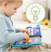 3d zaisl - Malplay Montessori manipuliacinė lavinamoji veiklos knyga - lagaminas 3D - 8 nuotrauka