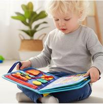 3d zaisl - Malplay Montessori manipuliacinė lavinamoji veiklos knyga - lagaminas 3D - 13 nuotrauka