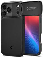 iphone telefonai - Spigen Optik Armor MagSafe Case for Apple iPhone 17 Pro Max - Juodas (Black) - 1 nuotrauka