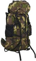Turistinė kuprinė, žalia kamufliažinė (Green Camouflage), 60L, oksfordo audinys