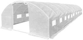 Šiltnamis su armuota plėvele, 40 m2, 4x10 m, baltas