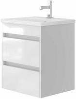 Vonios spintelė su praustuvu OTTO OT-55, balta (White)