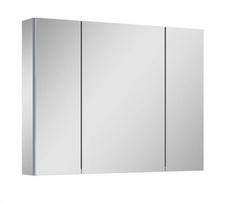 vonios spintele su veidrodziu - Pakabinama vonios spintelė su veidrodžiu Elita Basic 904654, pilka (Grey) - 1 nuotrauka