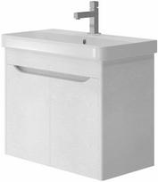 Vonios spintelė su praustuvu LIVORNO LVR-70, balta (White)