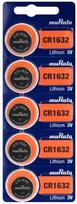 Murata CR1632 5BL Lithium Battery 5 pcs