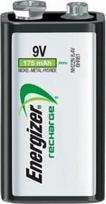 sausi akumuliatoriai - Energizer HR22 9V 175mAh NiMH Įkraunamas elementas, 1 vnt. - 1 nuotrauka