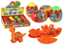 dinozauro kiausinis - Lean Toys žaislinis dinozauras kiaušinyje 6 cm - 2 nuotrauka