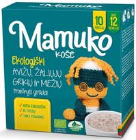 MAMUKO avižų, žaliųjų grikių ir miežių traiškyti grūdai 12m+ 240g