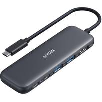 usb 2.0 hub - Anker 332 USB-C Hub 5-in-1 Juodas (Black) - 1 nuotrauka