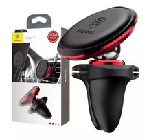 baseus magnetic air vent car - Baseus C40141201913-00 magnetinis automobilinis laikiklis oro ventiliacijai - Raudonas (Red) - 1 nuotrauka