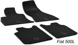 Gumarny Zubri Guminiai kilimėliai FIAT 500L nuo 2013m. 4pc, / 219134 / juoda