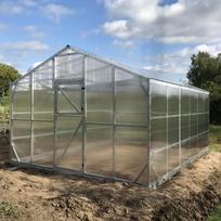 Šiltnamis DELUXE, 6 mm polikarbonato danga,  4 x 6 m, 24 kv.m
