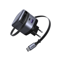 UGREEN X614 45W GaN Įkroviklis su USB-C Laidu Pilkas (Gray)