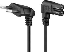 Goobay 97348 Maitinimo kabelis AC su kampinėmis jungtimis 1.5m Juodas (Black)