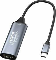 hdmi capture - PremiumCord HDMI Video Capture USB-C Juodas (Black) - 1 nuotrauka