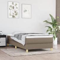 vidaXL Lovos rėmas be čiužinio, taupe (Taupe), 100x200 cm, audinys