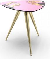 Seletti Kavos staliukas Toiletpaper Pink Lipsticks trikampė
