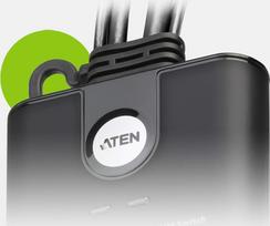 aten cs22hf - Aten KVM jungiklis 2-Port USB FHD HDMI CS22HF Juodas (Black) - 3 nuotrauka