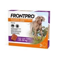 nuo erkiu sunims - Frontpro kramtomos tabletės nuo erkių ir blusų šunims, 25-50 kg, 1 tabl. - 1 nuotrauka