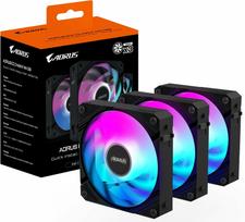 fanai - Gigabyte AORUS EZ CHAIN FAN 120 (3-Pack) Black (Juodas) - 1 nuotrauka
