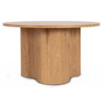 apvalus stalas 80 - Arion Max ARION MAX kavos staliukas, 80 cm, apvalus, ąžuolo spalvos, su grioveliais, modernus loftas - 4 nuotrauka