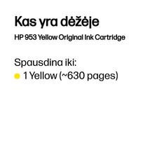 hp spausdintuvas rasalinis - HP 953 Original Ink Cartridge Yellow (Geltonas) - 2 nuotrauka
