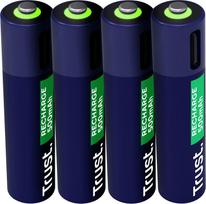 ikraunamos baterijos aaa usb c - BATTERY RECH. LI-ION AAA/500MAH USB-C 4PACK 25671 TRUST - 7 nuotrauka
