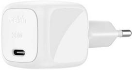 usb c pakrovejas - Belkin 30W USB PD Wall Charger with PPS | WCA008kqWH - 1 nuotrauka