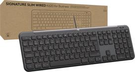 klaviatura slim - LOGITECH Signature Slim  K620 Wired Keyboard for Business - GRAPHITE - US INT'L - USB - N/A - INTNL-973 - USB-C | 920-013333 - 1 nuotrauka