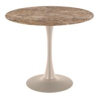 Actona Stalas Malta, rudas/pilkas (Brown/Grey), Ø90 cm x 75 cm