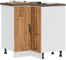 vidaXL Kampinė virtuvės spintelė "Lucca", Old Wood (Old Wood)