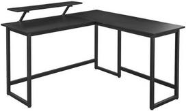 vasagla - VASAGLE L formos kompiuterio stalas LWD56BK Juodas (Black) - 1 nuotrauka
