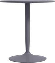 HOMCOM Apvalus valgomasis stalas, pilkas (Gray), Ø70 x 75 cm