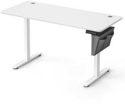 rasomasis stalas elektrinis - Songmics Elektrinis Reguliuojamo Aukščio Stalas 60x140 cm Baltas (White) - 1 nuotrauka